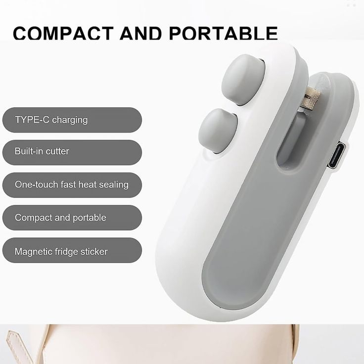 Portable Rechargeable Sealer – Freshness Lock in One Click