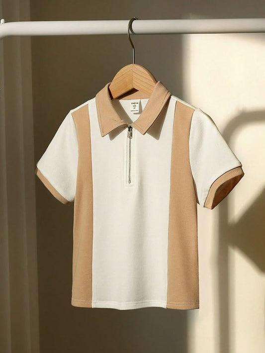 Men's Summer Polo T-Shirt with Zip – Gen Z Fashion 2025