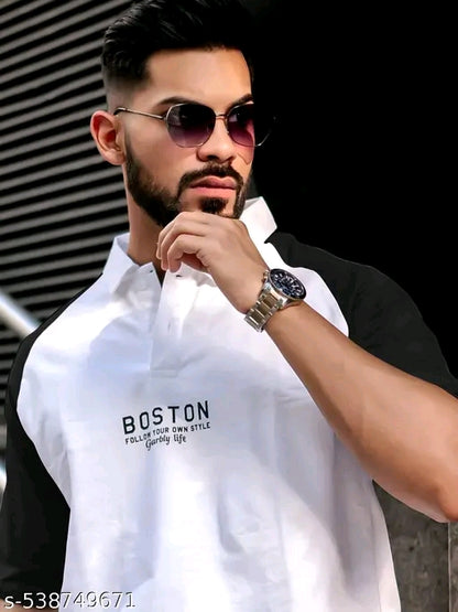 Men's Oversized Cotton Blend T-Shirt – Casual Streetwear Fit