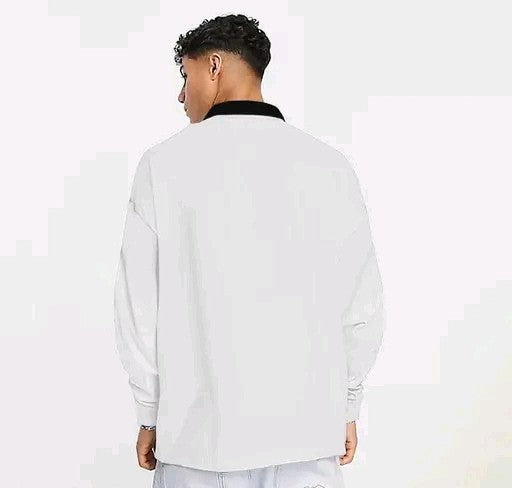 EYEBOGLER Mens Oversize Fit T Shirt White black