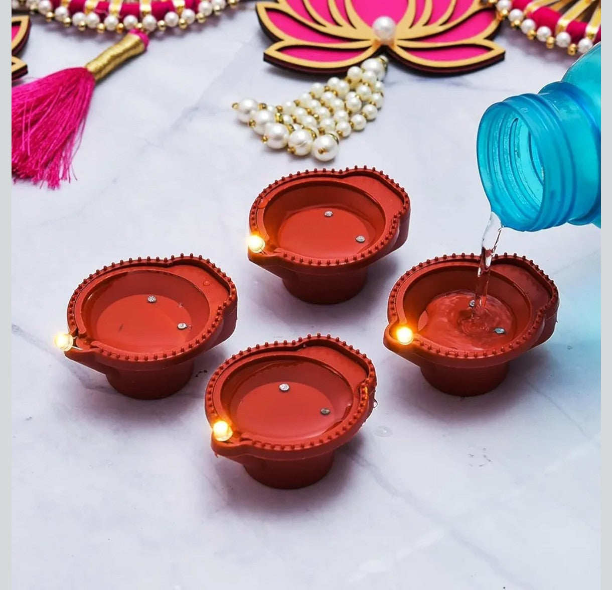 PACK OF 24 WATER SENSOR DIYA FOR DIWALI