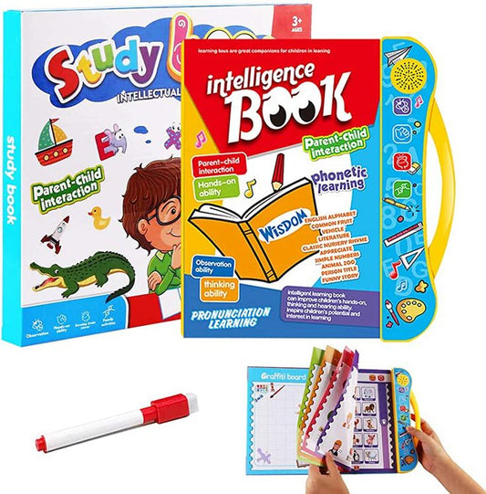 Intelligence Book – Interactive Learning & Pronunciation Sound Book for Kids with Pen
