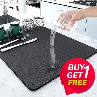 Kitchen Silicone Fast Water Absorber Mat – Buy 1 Get 1