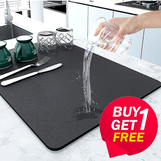 Kitchen Silicone Fast Water Absorber Mat – Buy 1 Get 1