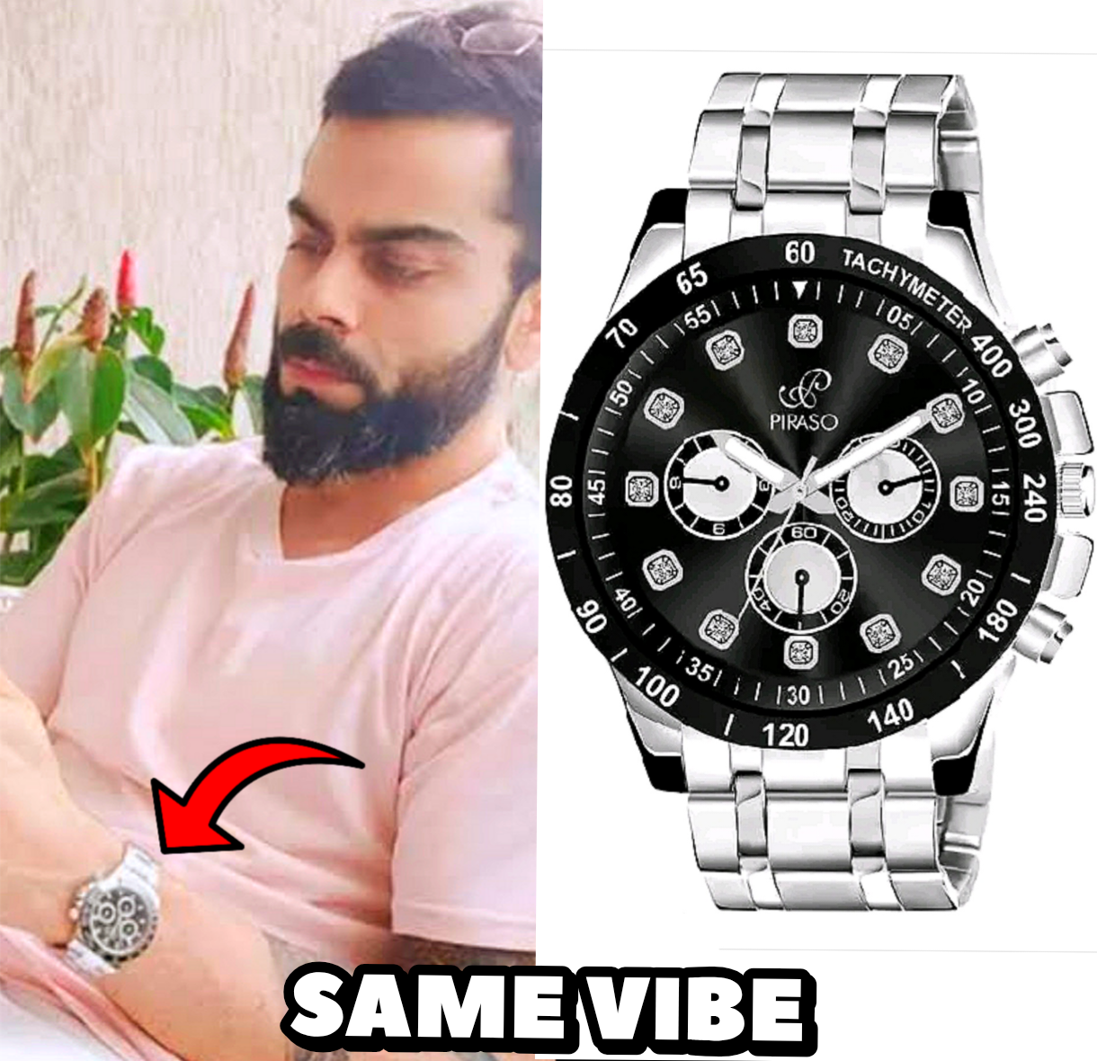 Luxury Stainless Steel Chronograph Wrist Watch