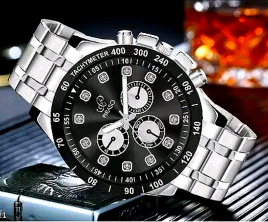 Luxury Stainless Steel Chronograph Wrist Watch