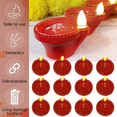 PACK OF 24 WATER SENSOR DIYA FOR DIWALI