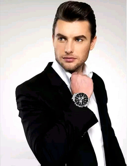 Luxury Stainless Steel Chronograph Wrist Watch