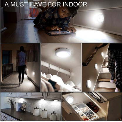 USB Rechargeable Motion Sensor LED Light – Wireless, Self-Adhesive, Perfect for Wardrobe, Cupboard, Stairs & Night Lighting.