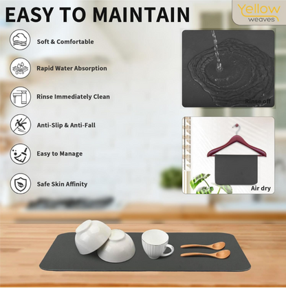 Kitchen Silicone Fast Water Absorber Mat – Buy 1 Get 1