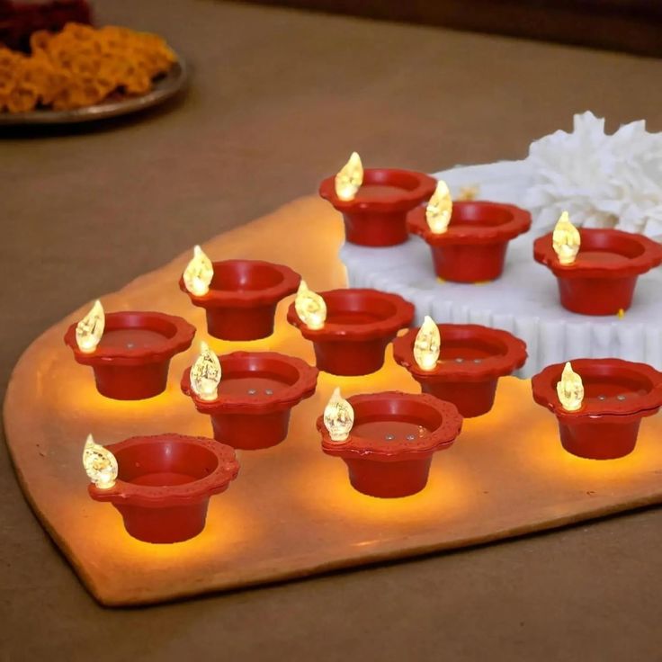 PACK OF 24 WATER SENSOR DIYA FOR DIWALI