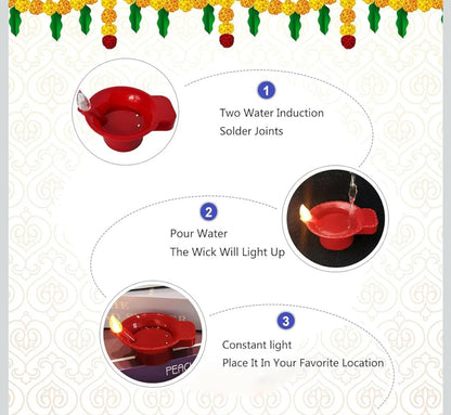 PACK OF 24 WATER SENSOR DIYA FOR DIWALI