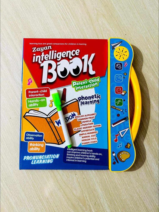 Intelligence Book – Interactive Learning & Pronunciation Sound Book for Kids with Pen